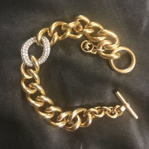 Michael Kors Pave link chain bracelet